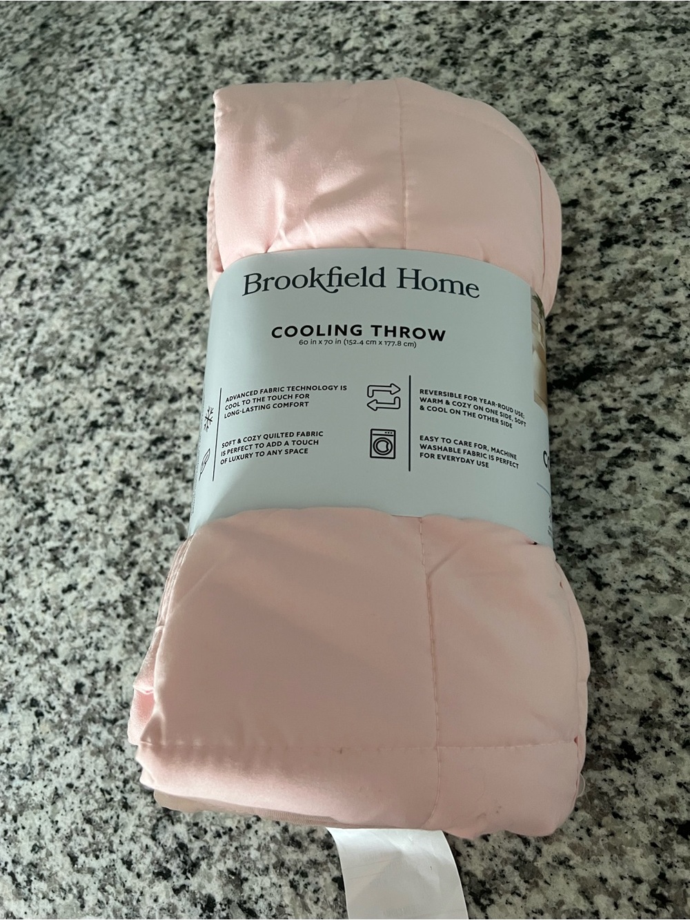 NWT Cooling Throw - Light Pink